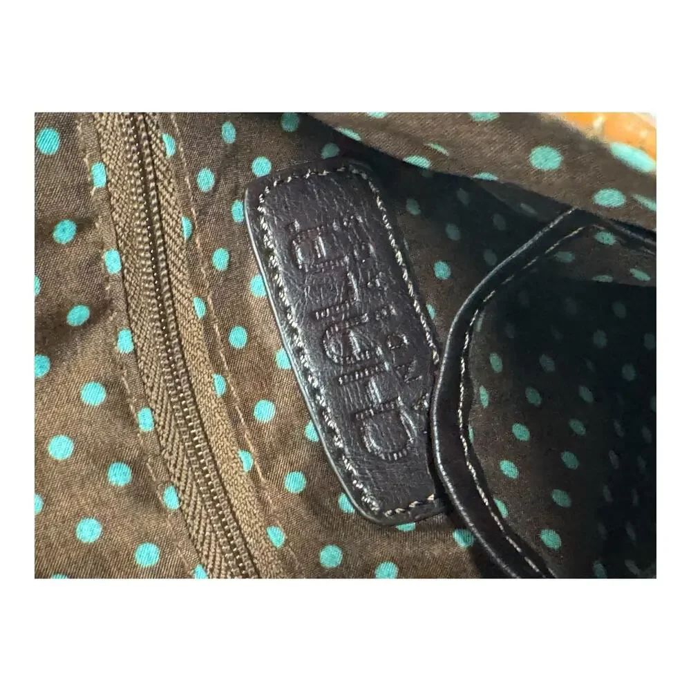 Chala Charming Crossbody Bag Zip Flap Top Metal Chain Rust Brown Turtle Keychain - Picture 10 of 11